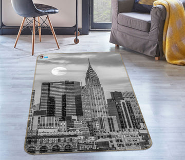 3D Gray Building 6798 Assaf Frank Rug Non Slip Rug Mat