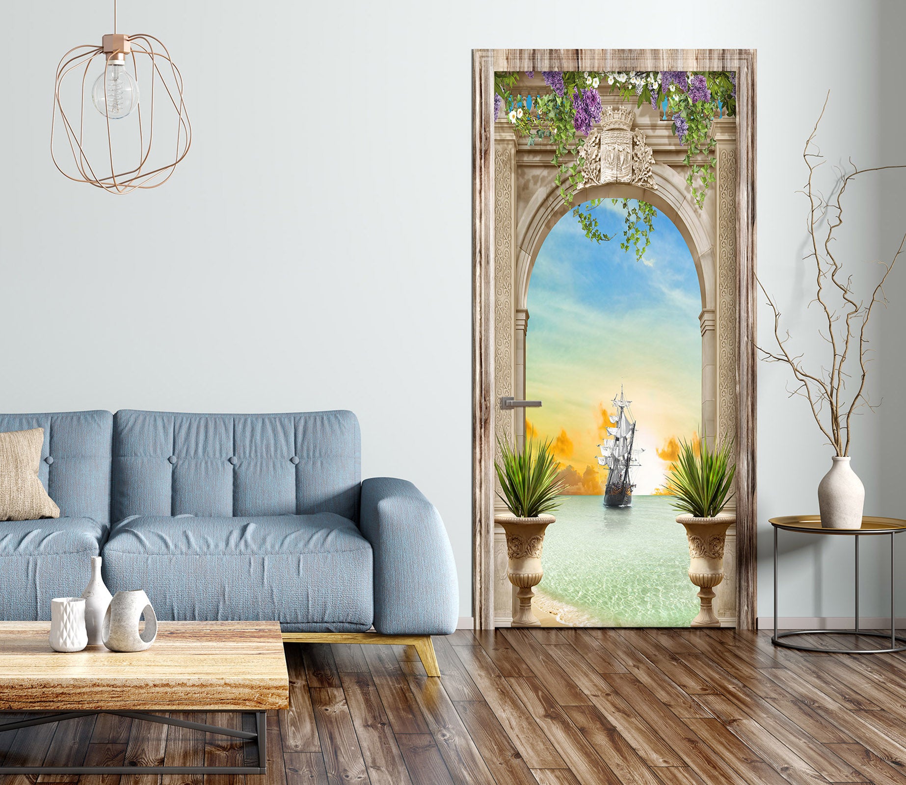 3D Sky 22076 Door Mural