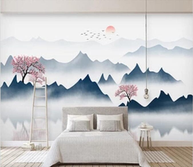 3D Valley Tree 2600 Wall Murals Wallpaper AJ Wallpaper 2 