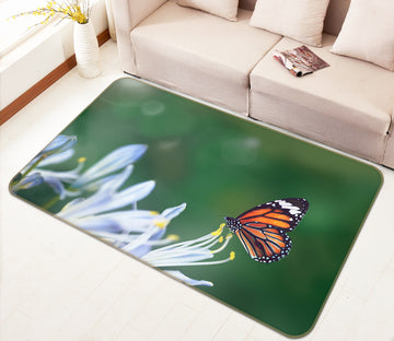 3D Petal Butterfly 82107 Animal Non Slip Rug Mat