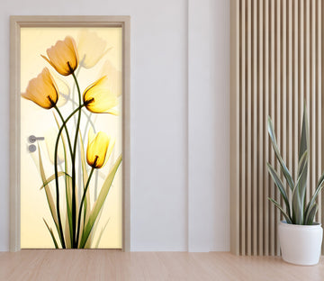 3D Tulip Flowers 23069 Door Mural