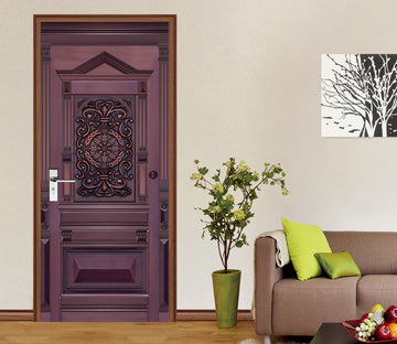 3D Dark Brown 23001 Door Mural