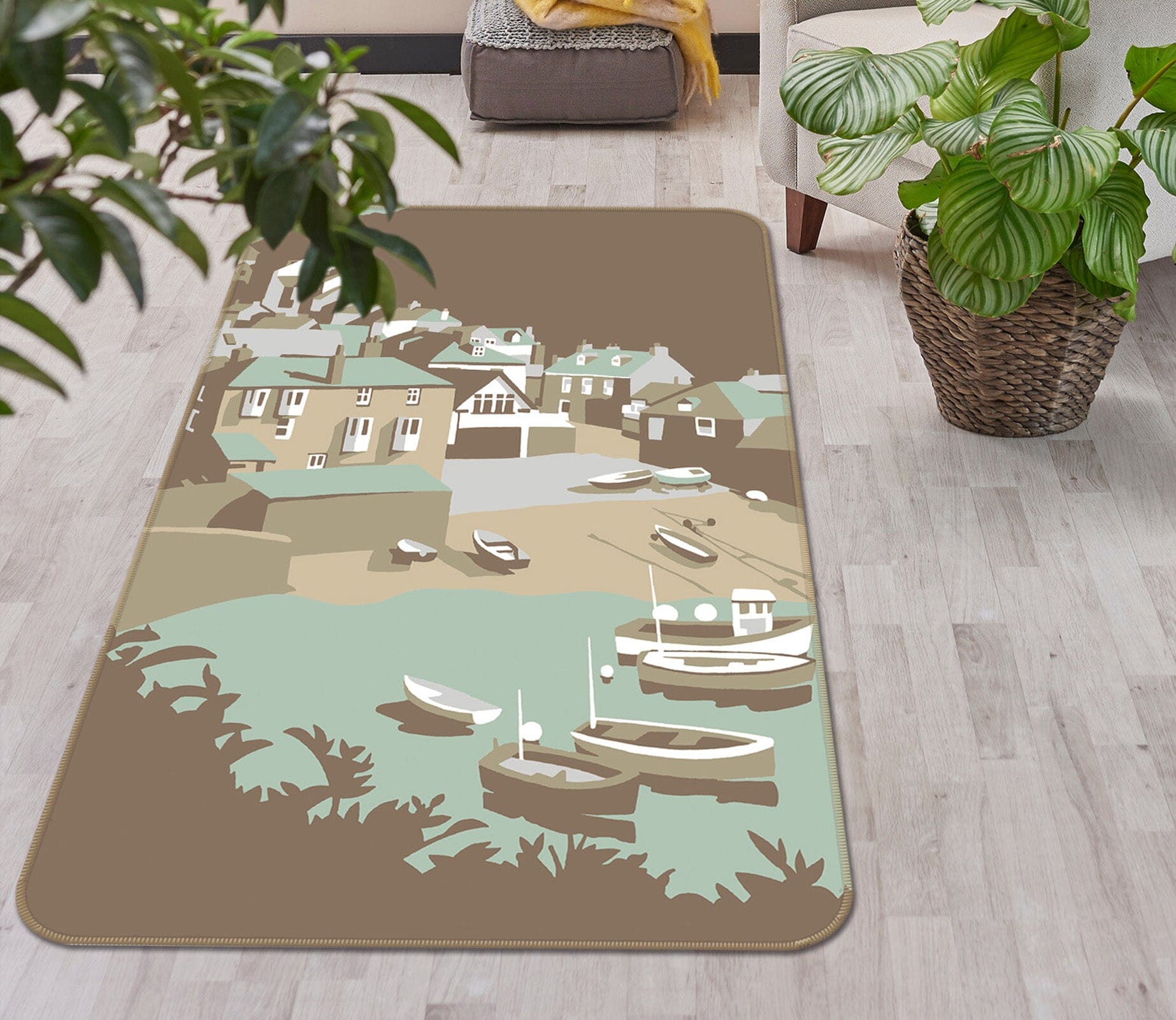 3D Port Isaac 1007 Steve Read Rug Non Slip Rug Mat Mat AJ Creativity Home 