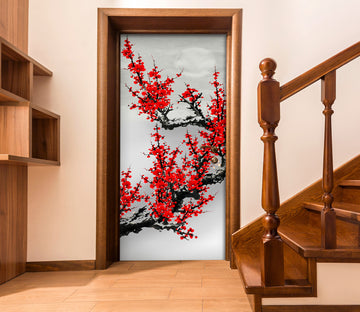 3D Plum Blossom 24019 Door Mural