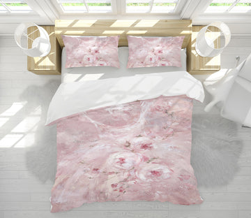 3D Pink Rose Skirt 2042 Debi Coules Bedding Bed Pillowcases Quilt