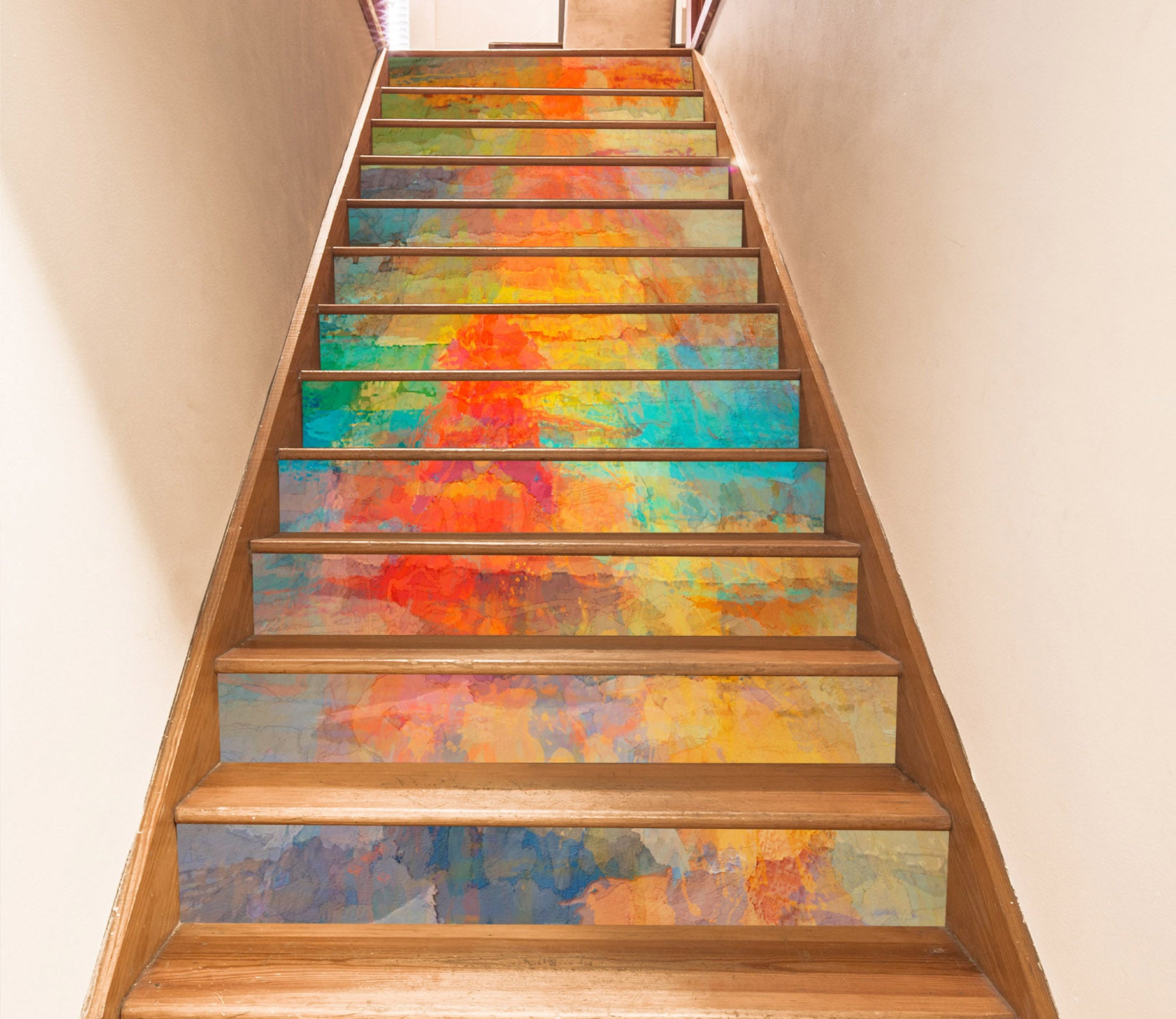 3D Color Pigment Pattern 104203 Michael Tienhaara Stair Risers