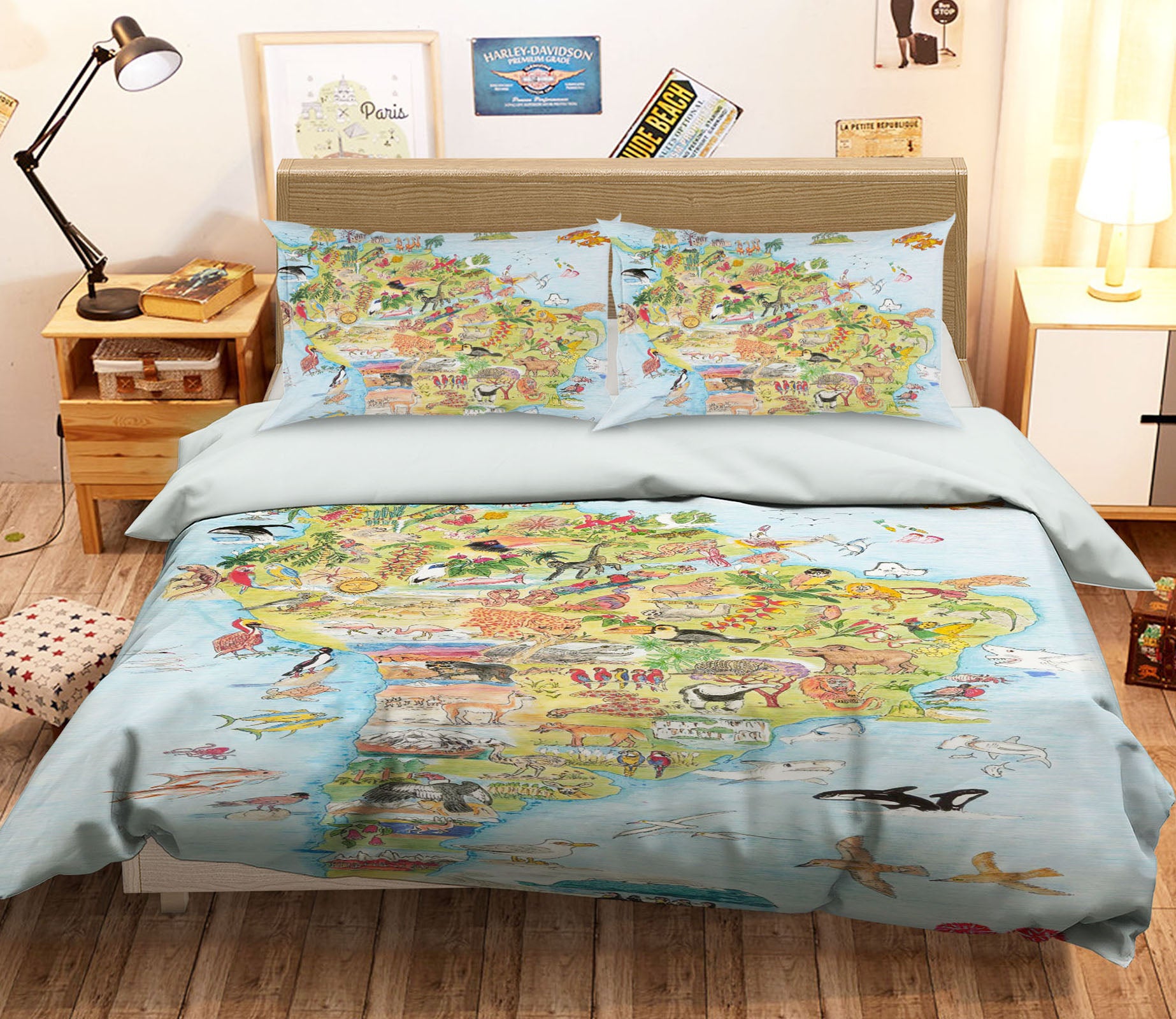 3D South America 035 Michael Sewell Bedding Bed Pillowcases Quilt