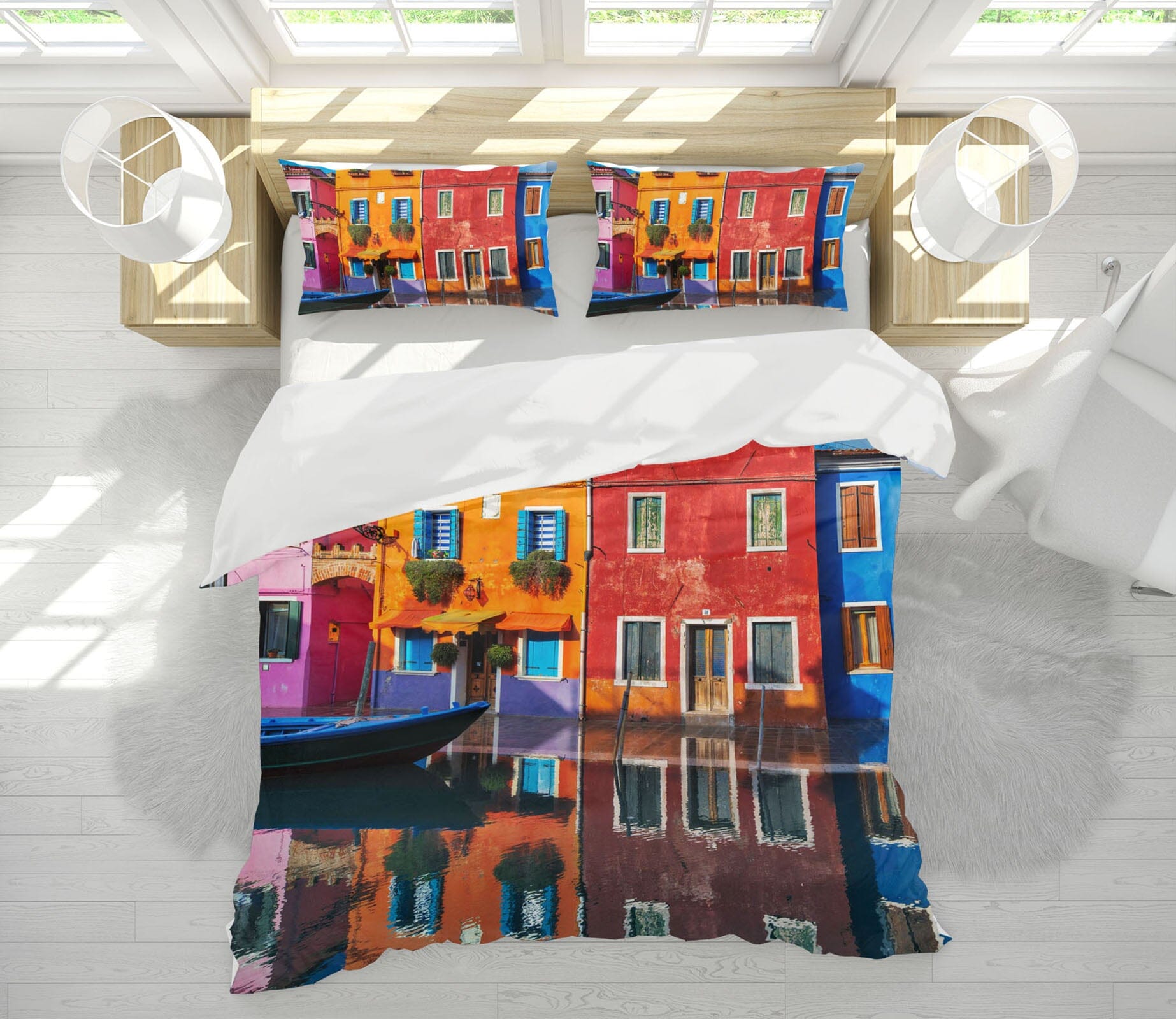 3D Water City 2133 Marco Carmassi Bedding Bed Pillowcases Quilt Quiet Covers AJ Creativity Home 