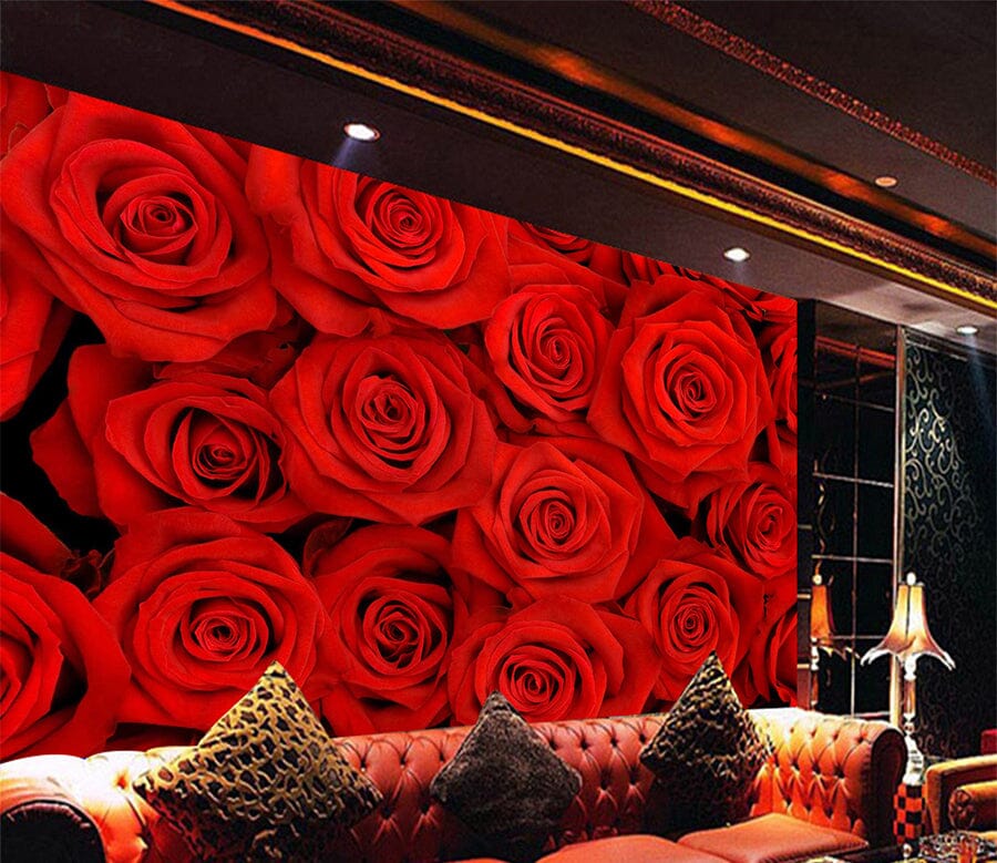 3D Red Rose 1007 Wall Murals Wallpaper AJ Wallpaper 2 