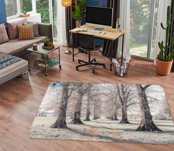 3D Winter Tree 6775 Assaf Frank Rug Non Slip Rug Mat