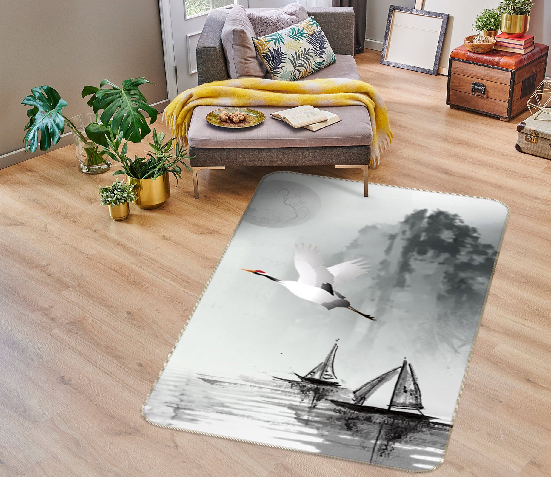 3D Ferry Crane 76188 Non Slip Rug Mat