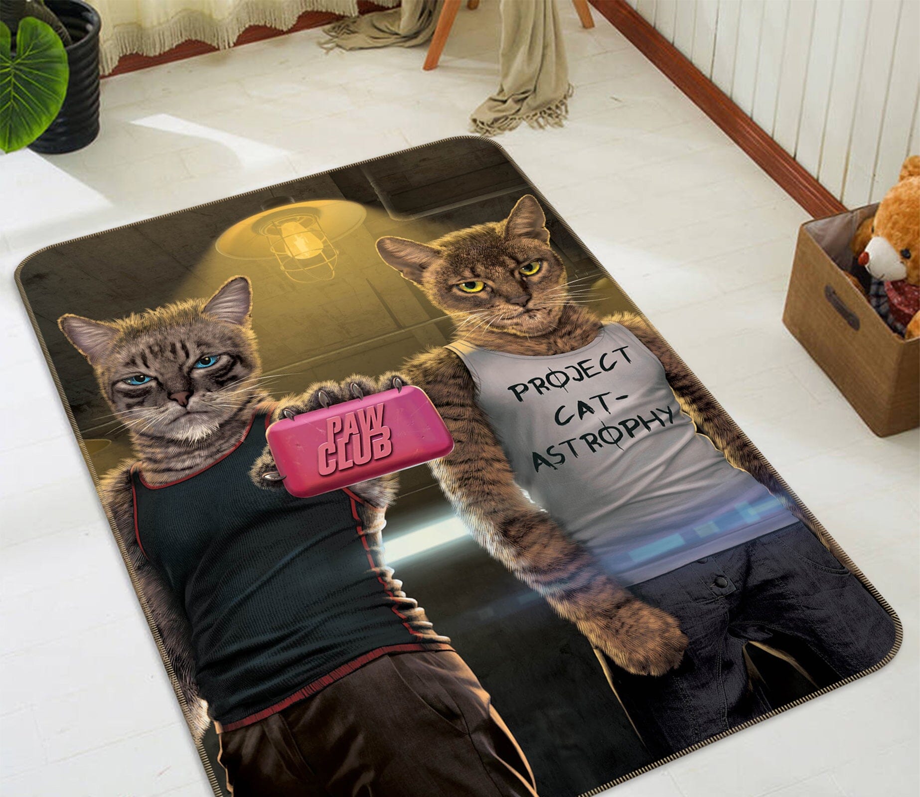 3D Paw Club 1054 Vincent Hie Rug Non Slip Rug Mat Mat AJ Creativity Home 