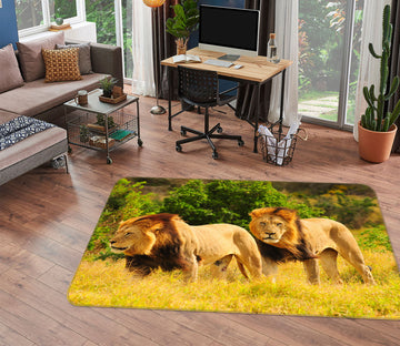 3D Grassland Lion 68145 Animal Non Slip Rug Mat