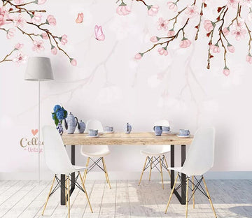 3D Pink Flowers 593 Wall Murals Wallpaper AJ Wallpaper 2 