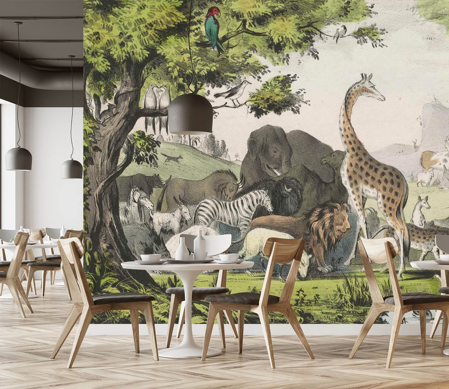 3D Animal Forest 1401 Andrea haase Wall Mural Wall Murals Wallpaper AJ Wallpaper 2 