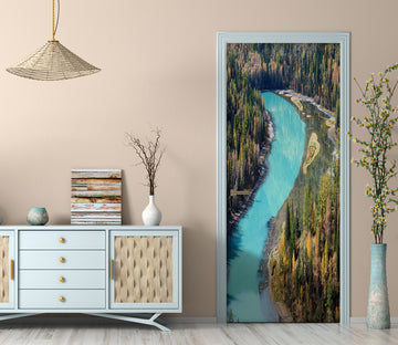 3D River 21171 Door Mural