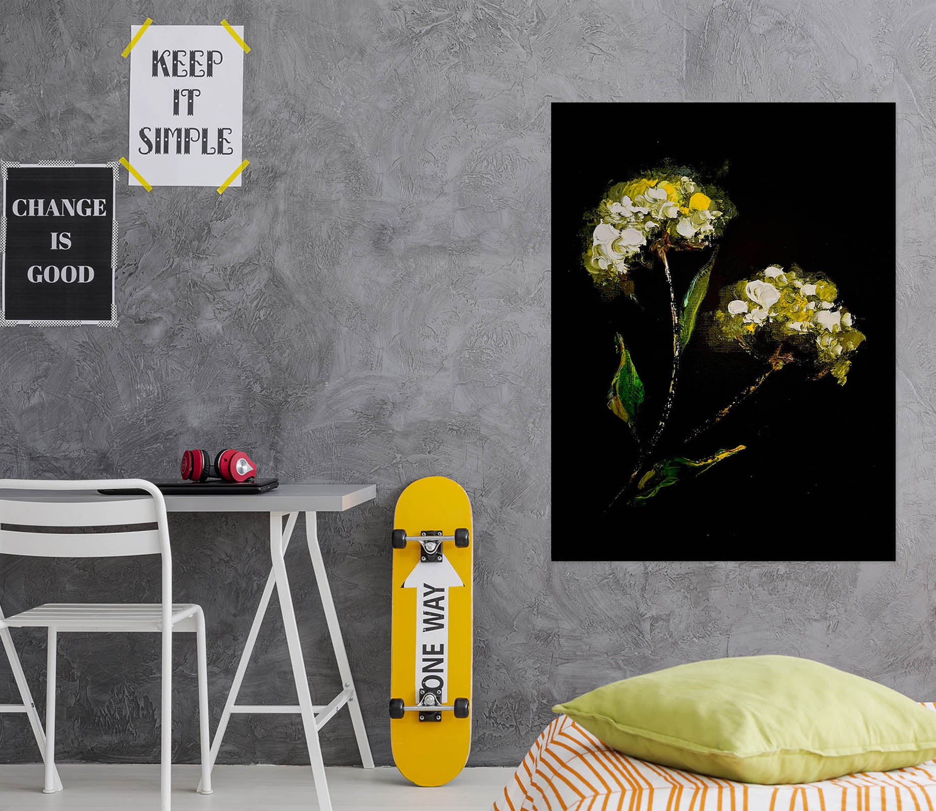 3D Yellow Flower 2603 Skromova Marina Wall Sticker