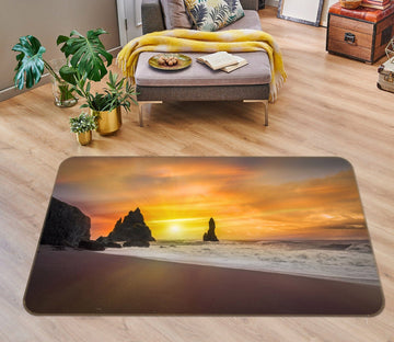 3D Sunset Beach 1022 Marco Carmassi Rug Non Slip Rug Mat Mat AJ Creativity Home 