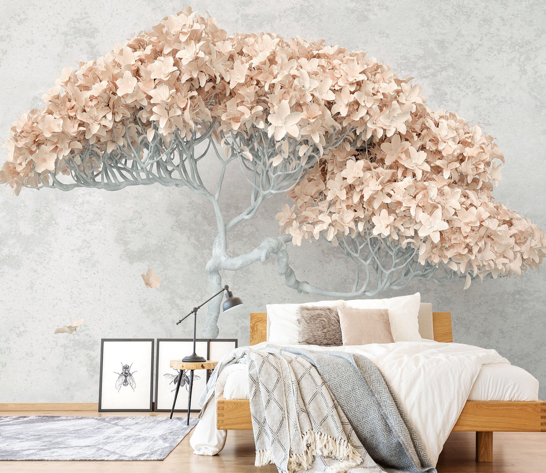 3D Carving Tree 117 Wall Murals Wallpaper AJ Wallpaper 2 