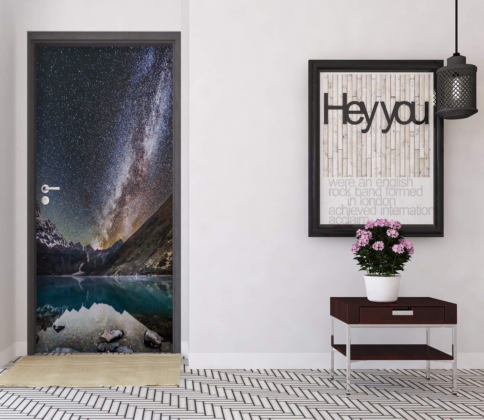 3D Starry Sky 23076 Door Mural