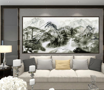 3D Ink Mountain WC343 Wall Murals