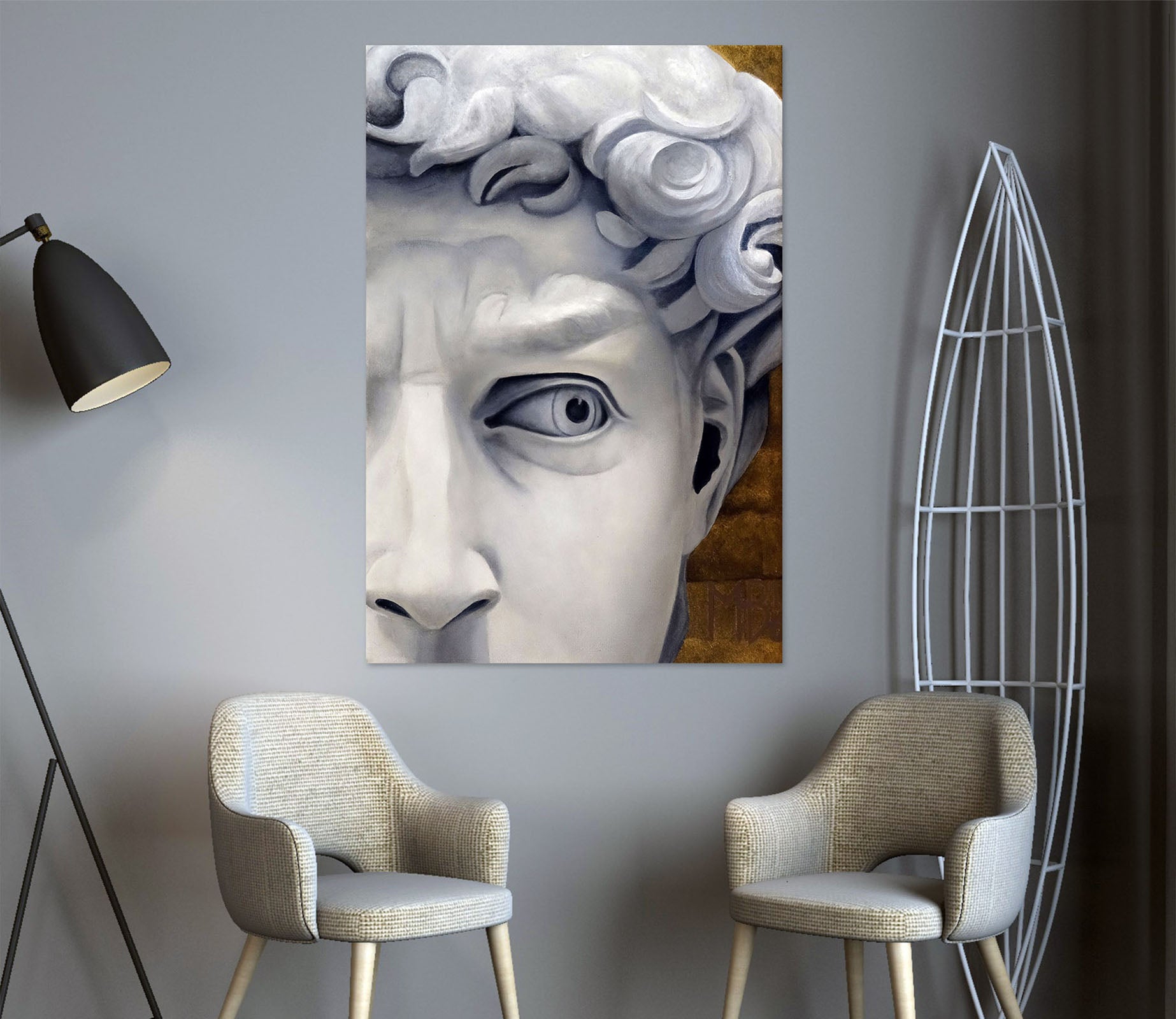 3D Statue Of David 110127 Matthew Holden Bates Wall Sticker