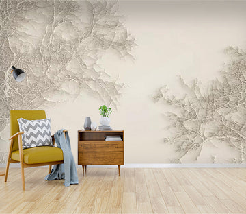 3D White Branches WC571 Wall Murals