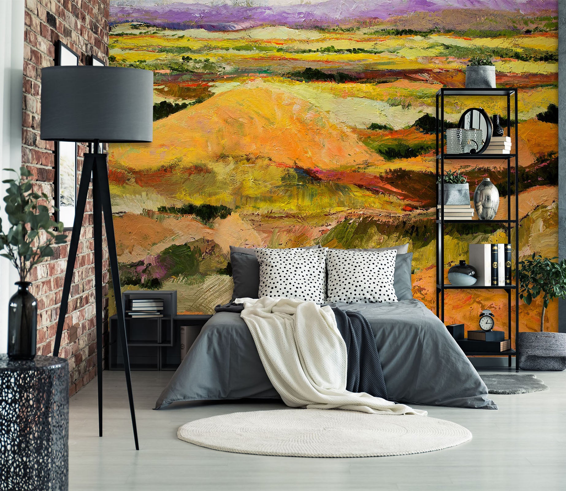 3D Golden Steppe 182 Allan P. Friedlander Wall Mural Wall Murals