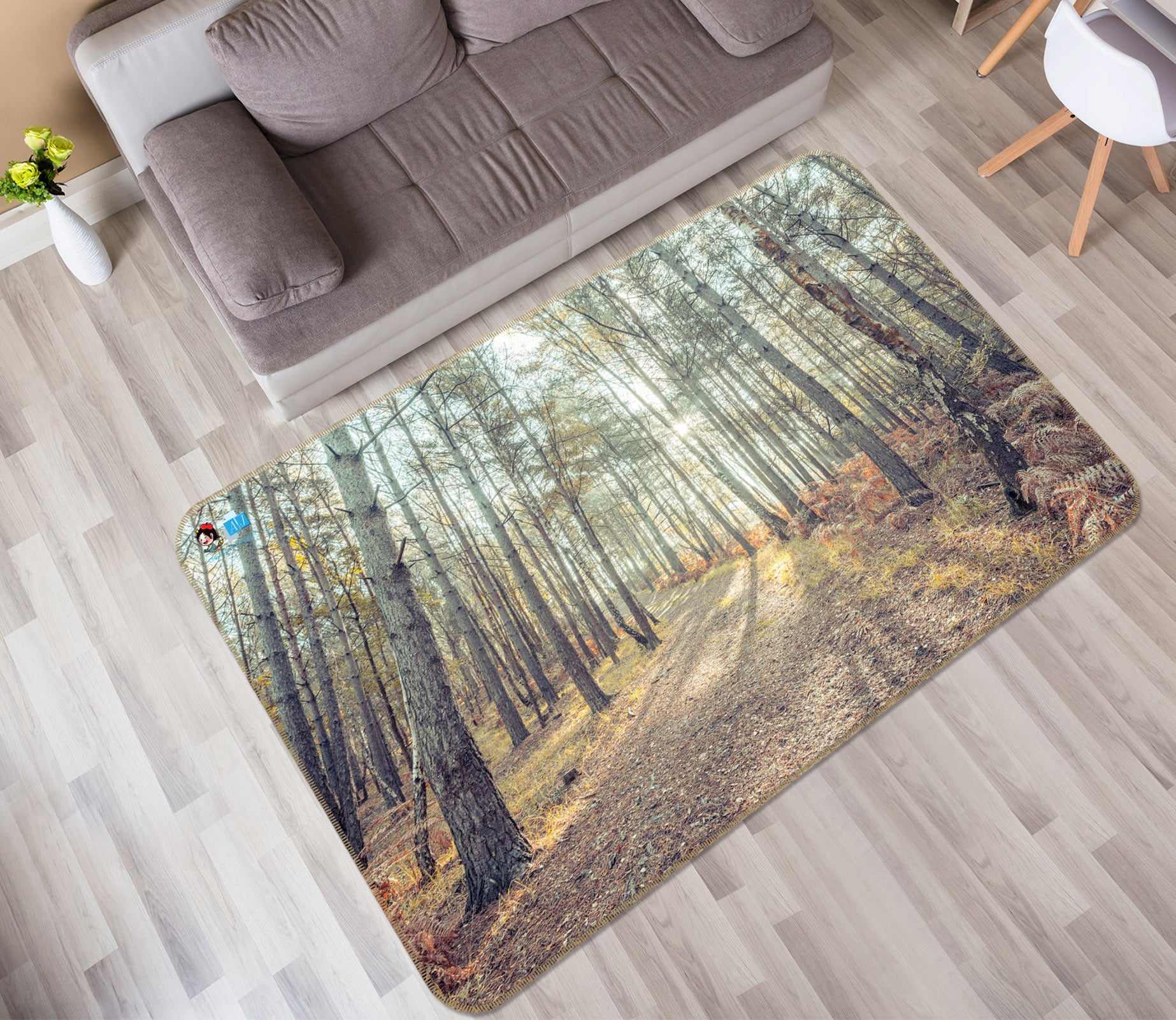 3D Sunshine Forest 6796 Assaf Frank Rug Non Slip Rug Mat