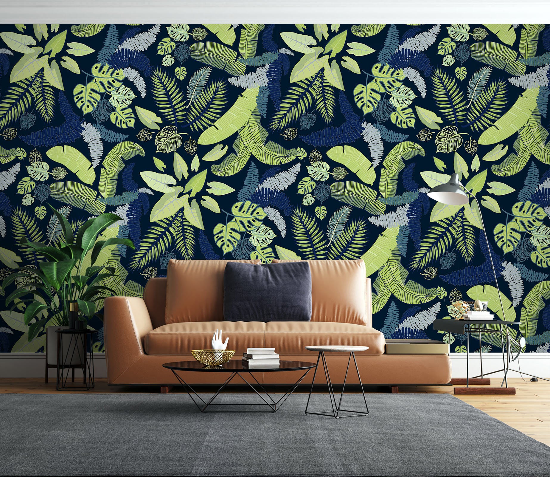 3D Leaves Grove 12066 Kashmira Jayaprakash Wall Mural Wall Murals