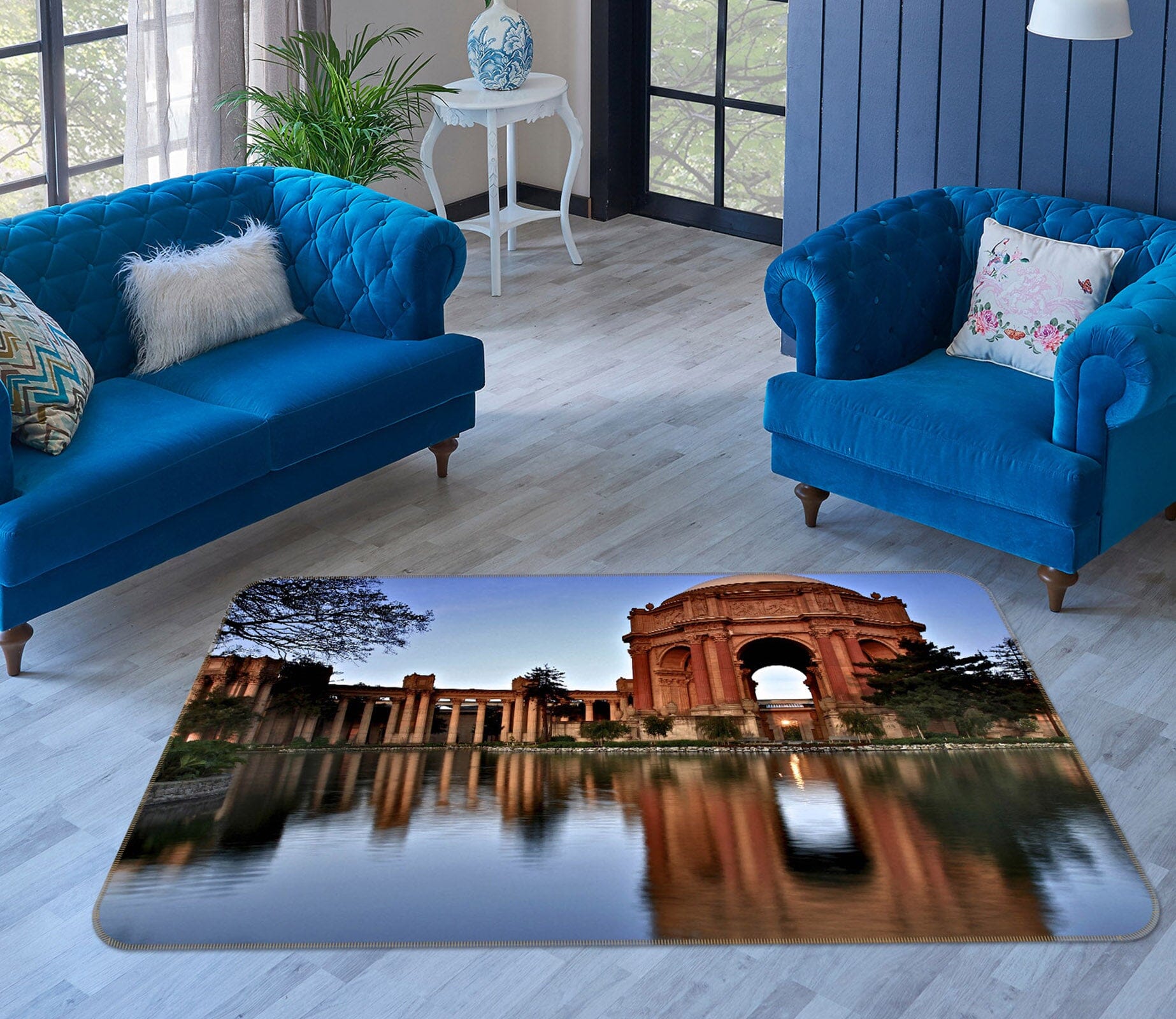 3D Landscape Castle 1125 Kathy Barefield Rug Non Slip Rug Mat Mat AJ Creativity Home 