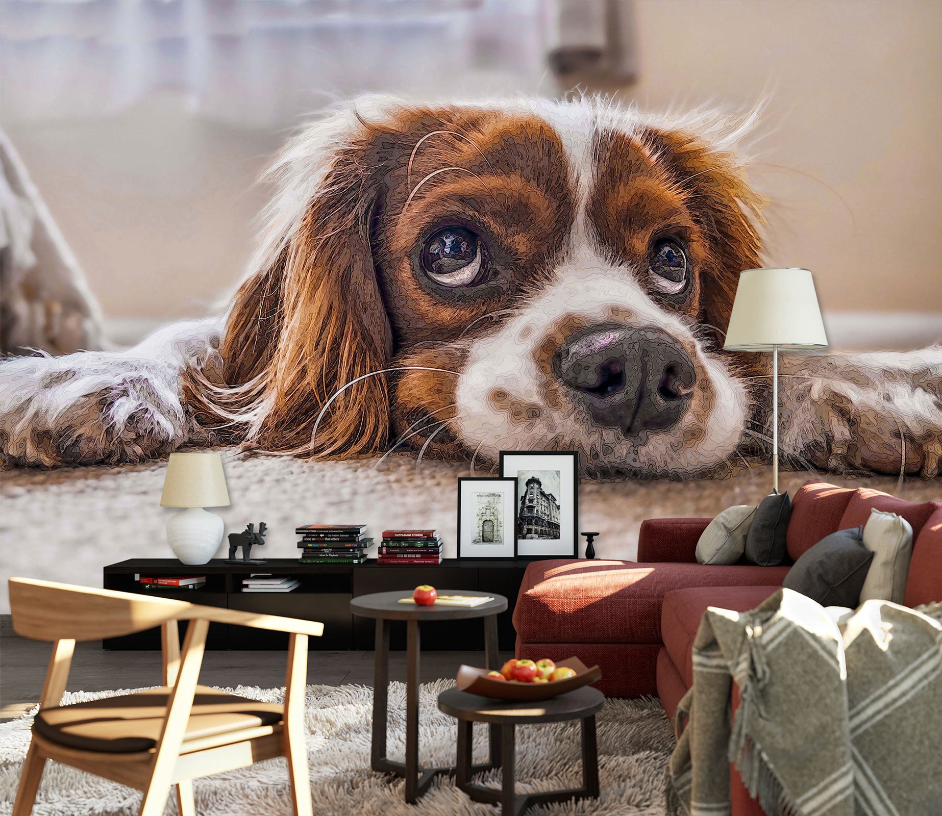 3D Dog 9179 Alius Herb Wall Mural Wall Murals