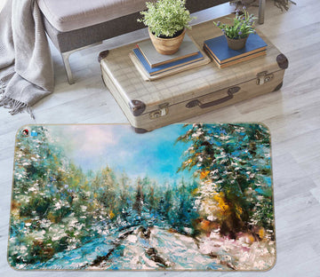 3D Painted Forest 1108 Skromova Marina Rug Non Slip Rug Mat