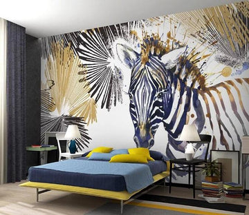 3D Color Zebra 1042 Wall Murals Wallpaper AJ Wallpaper 2 