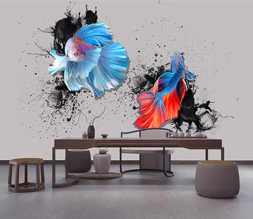 3D Goldfish 350 Wall Murals Wallpaper AJ Wallpaper 2 