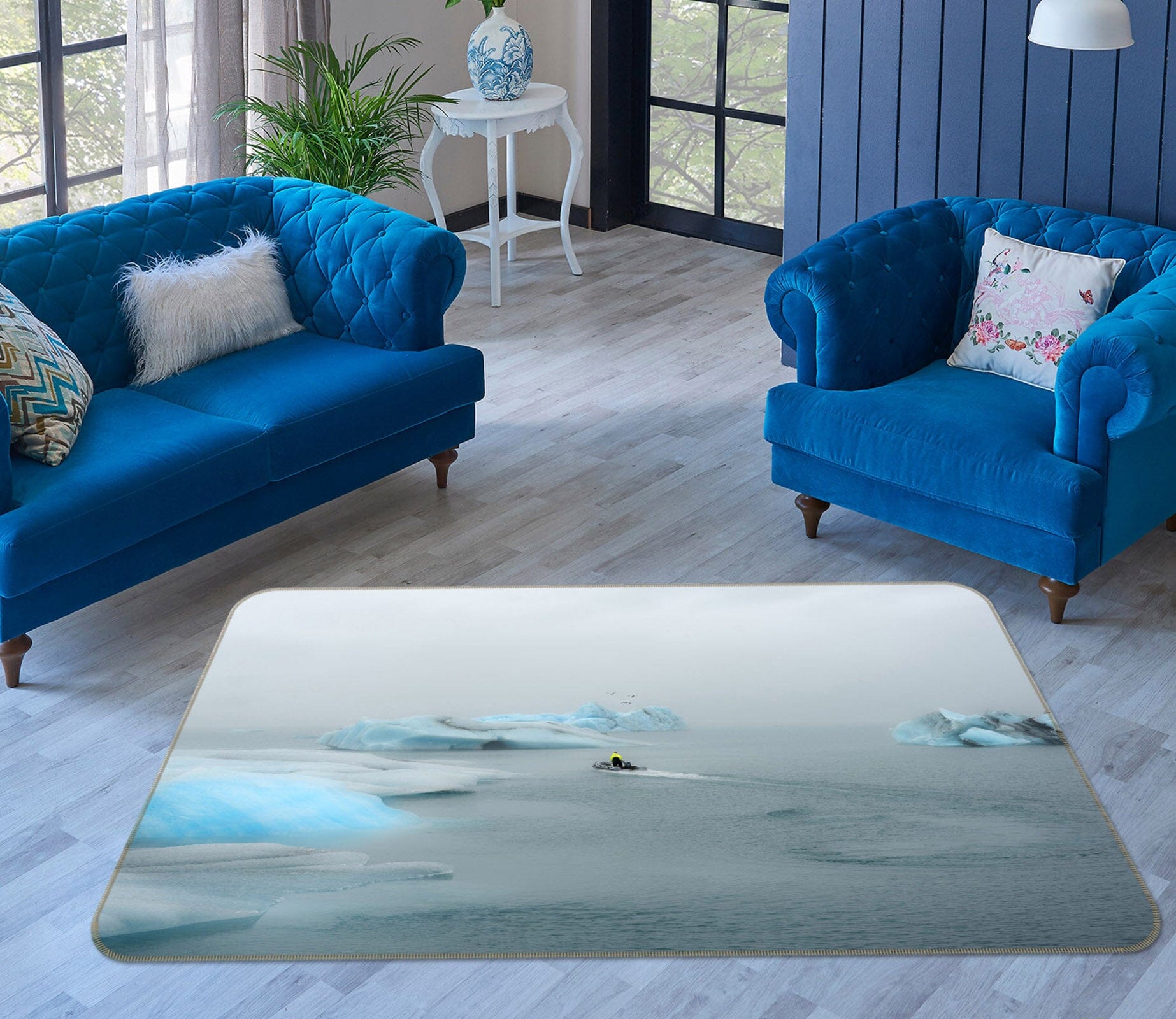 3D Cold Glacier 1120 Marco Carmassi Rug Non Slip Rug Mat Mat AJ Creativity Home 