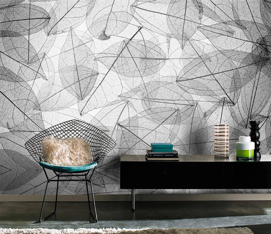 3D Transparent Leaves WC1849 Wall Murals