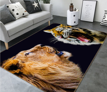 3D Lion Tiger 82078 Animal Non Slip Rug Mat