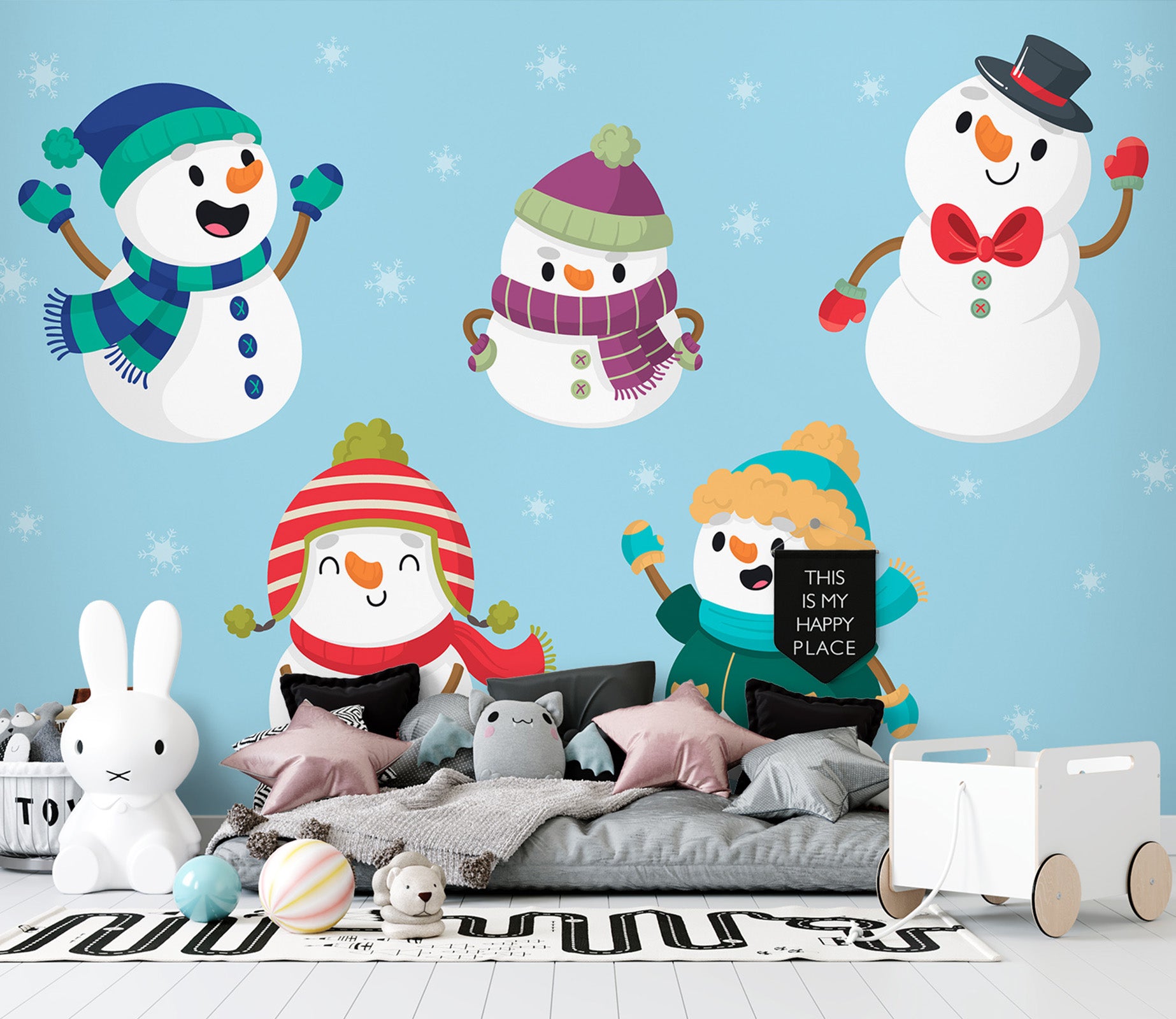 3D Snowman 58066 Wall Murals