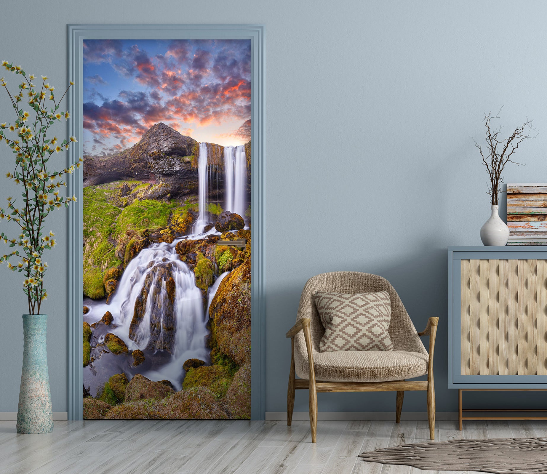 3D Running Water 24178 Door Mural