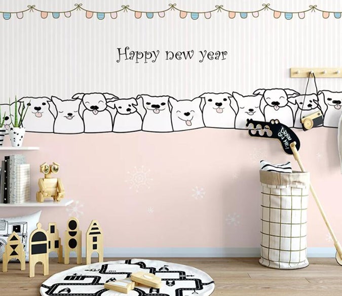 3D Cute Dog 691 Wall Murals Wallpaper AJ Wallpaper 2 