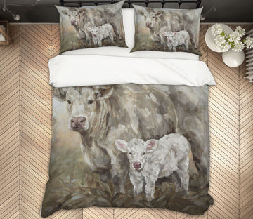 3D Cute Cow 040 Debi Coules Bedding Bed Pillowcases Quilt Quiet Covers AJ Creativity Home 