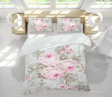 3D Light Pink Flower Bush 2106 Debi Coules Bedding Bed Pillowcases Quilt