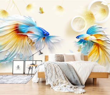 3D Color Goldfish 2074 Wall Murals