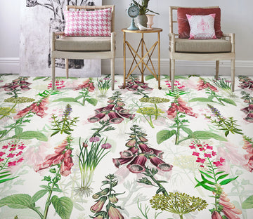 3D Flowers Plants 99182 Uta Naumann Floor Mural