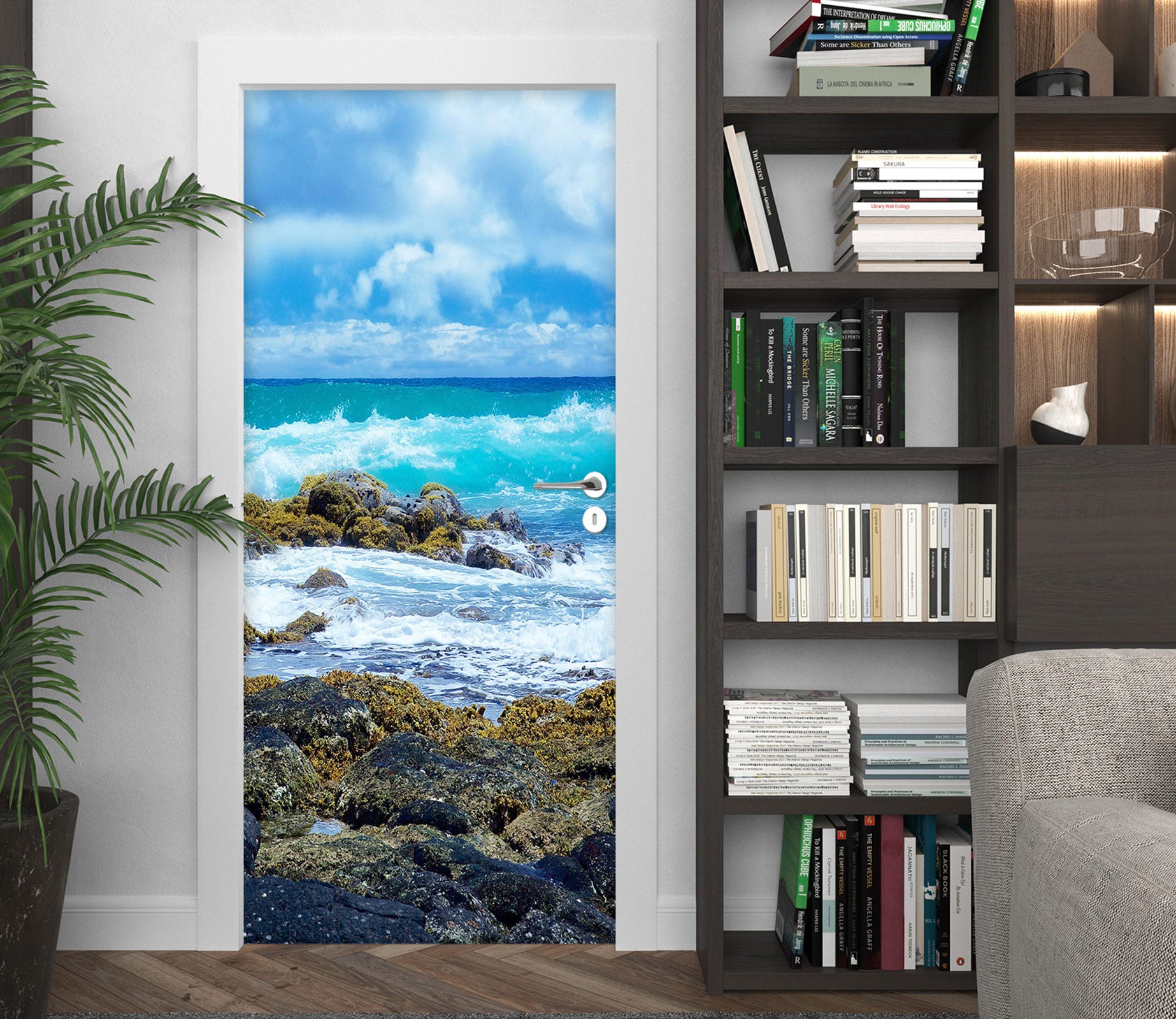 3D Seaside Spray 110202 Kathy Barefield Door Mural