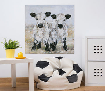 3D Small Cow 005 Debi Coules Wall Sticker Wallpaper AJ Wallpaper 2 