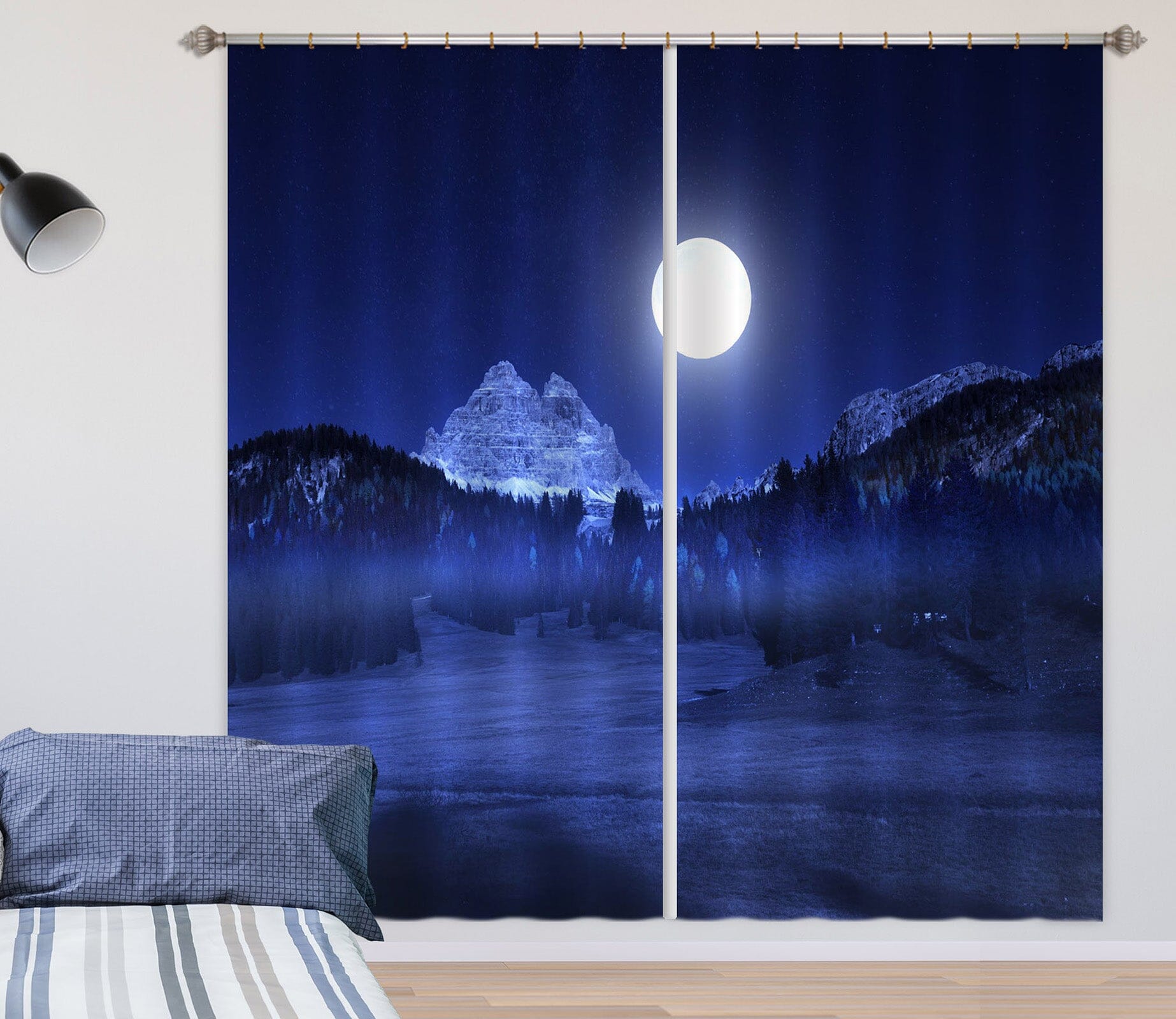 3D Moon Canyon 177 Marco Carmassi Curtain Curtains Drapes Curtains AJ Creativity Home 