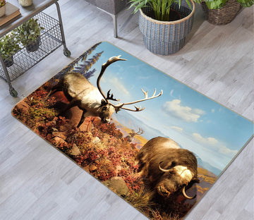 3D Cattle Sheep 68220 Animal Non Slip Rug Mat