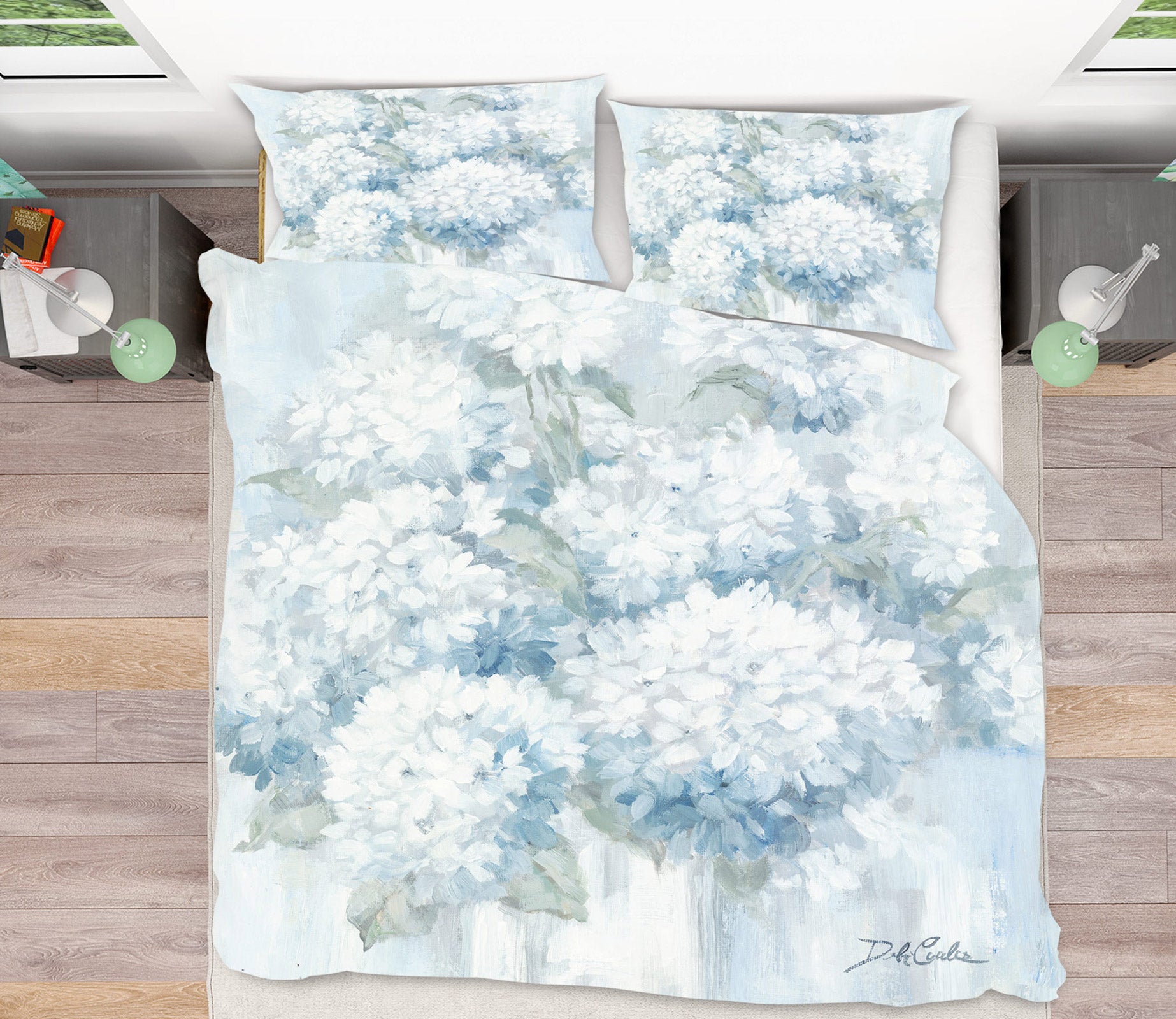 3D White Flower Ball 2161 Debi Coules Bedding Bed Pillowcases Quilt